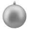 12ct. 4" Pewter Gray Shatterproof Matte Christmas Ball Ornaments